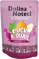 DOLINA NOTECI SUPERFOODS kachna a křepelka pro psy 300 g