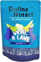 DOLINA NOTECI SUPERFOODS telecí a jehněčí kapsička pro psy 300g