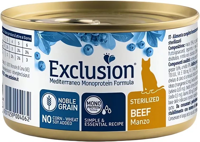 Exclusion Cat Sterilised Beef 85g