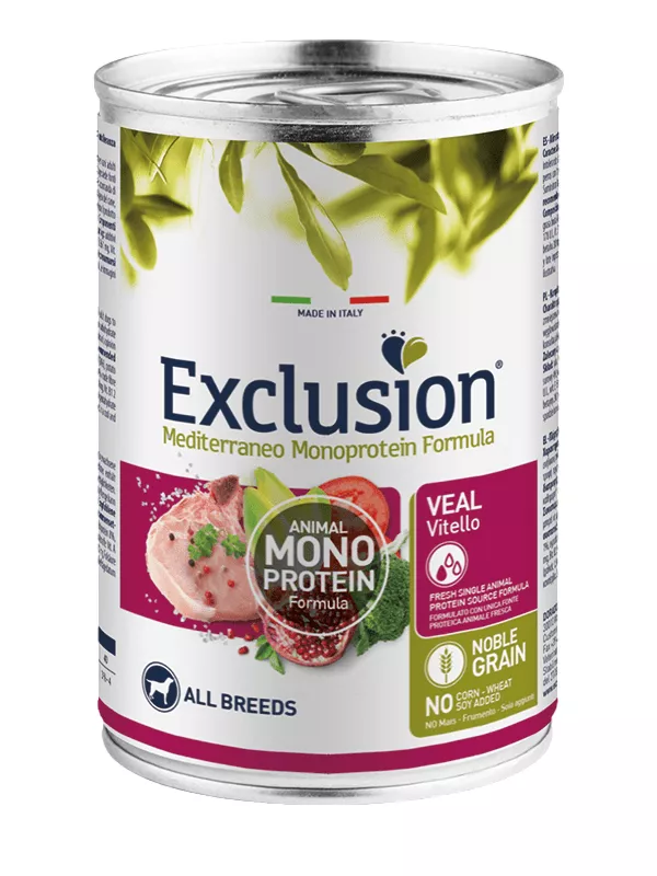 Exclusion Dog Adult konz. mono Veal 400g