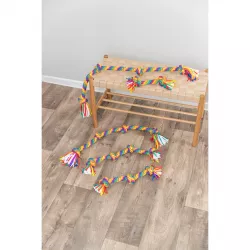 Hrací činka / přetahovadlo 30 cm, 2 uzly, multikolor - LIMITOVANÁ NABÍDKA TRIXIE