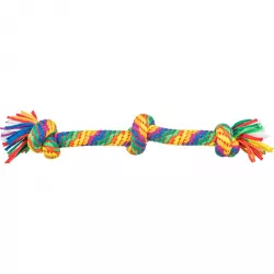 Hrací činka / přetahovadlo 45 cm, 3 uzly, multikolor - LIMITOVANÁ NABÍDKA TRIXIE