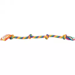 Hrací činka / přetahovadlo 91 cm, 4 uzly, multikolor - LIMITOVANÁ NABÍDKA TRIXIE