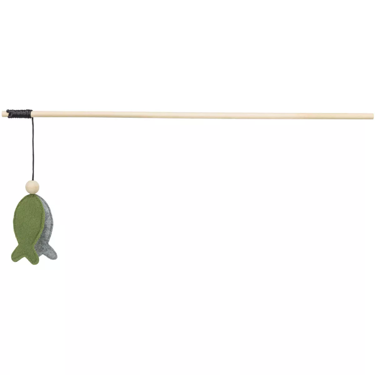 Hrací prut s rybkou, 48 cm, s catnipem, dřevo/filc TRIXIE