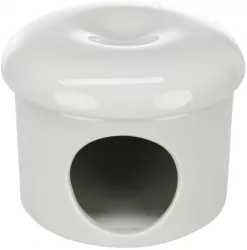 Keramický domek, 1 vchod, odnímatelná stříška, ø 16 × 12 cm, tmavošedá TRIXIE