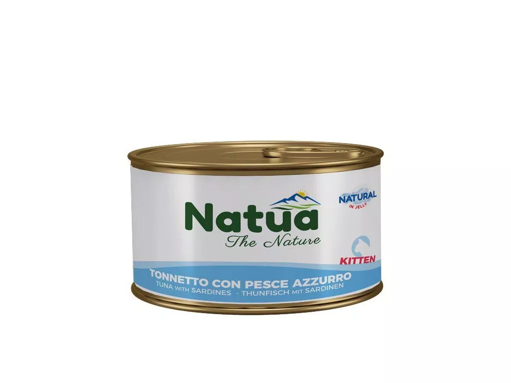 Natua jelly cat kitten tuna with sardine 85g