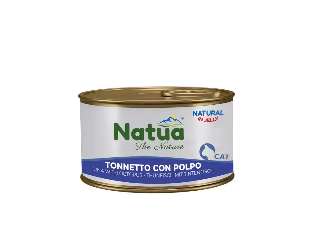 Natua jelly cat tuna with octopus 85g