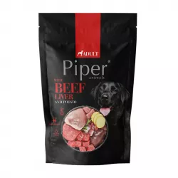 PIPER s hovězími játry a bramborami, kapsička pro psy 500g PIPER s hovězími játry a bramborami, kapsička pro psy 500g