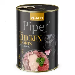 PIPER Kuřecí srdíčka a špenát 400g