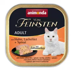 V.Feinsten CORE kuřecí, losos filet + špenát pro kočky 100g Animonda