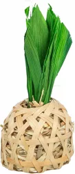 Ananas, hračka pro hlodavce,  bambus, kukuřičné listy, seno, 6,5 × 14 cm