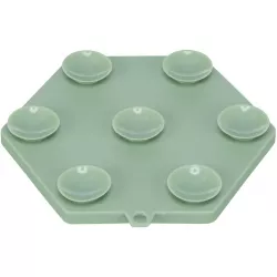 Lick´n´Snack HEXAGON s přísavkami - lízací podložka, 17 cm, TPR/plast, zelená TRIXIE