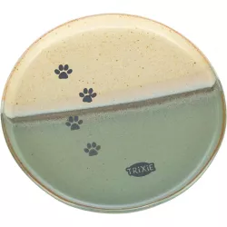 Miska, keramická, 0,2 l, průměr 16 cm, zelená/béžová TRIXIE