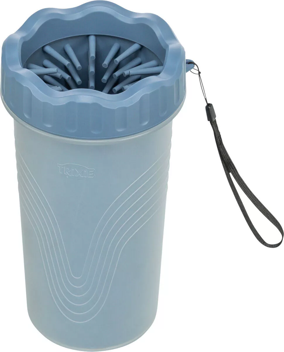 PAW CLEANER - kalíšek k čištění tlapek, L-XL, silikon/plast, modrá TRIXIE