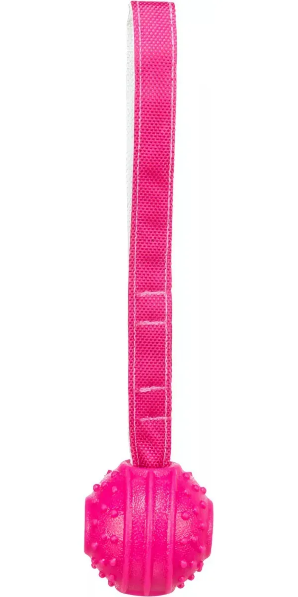 Soft & Strong, míček s poutkem, TPR, 27 cm, růžová TRIXIE