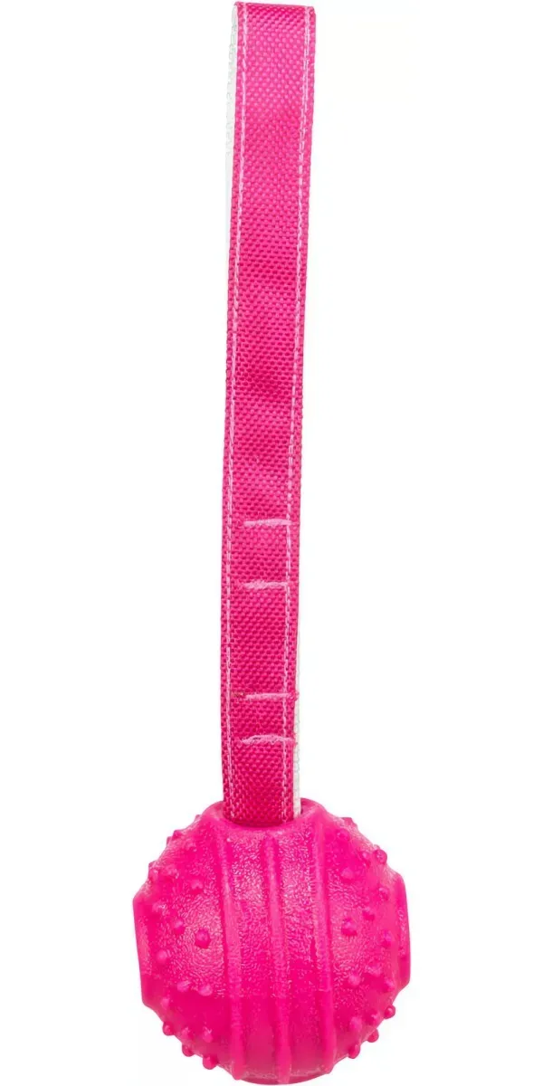 Soft & Strong, míček s poutkem, TPR, 29 cm, růžová TRIXIE