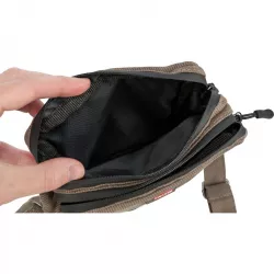 Taštička na pamlsky ø 16 × 21 cm, manšestrový vzhled, polyester, hnědá TRIXIE