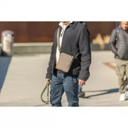 Taštička na pamlsky ø 16 × 21 cm, manšestrový vzhled, polyester, hnědá TRIXIE