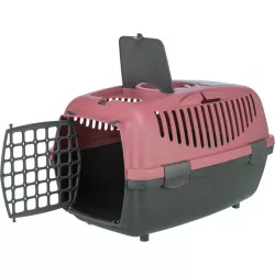 Transportní box CAPRI II, XS-S: 37x34x55cm (max. 8kg), tmavě šedá/starorůžová TRIXIE