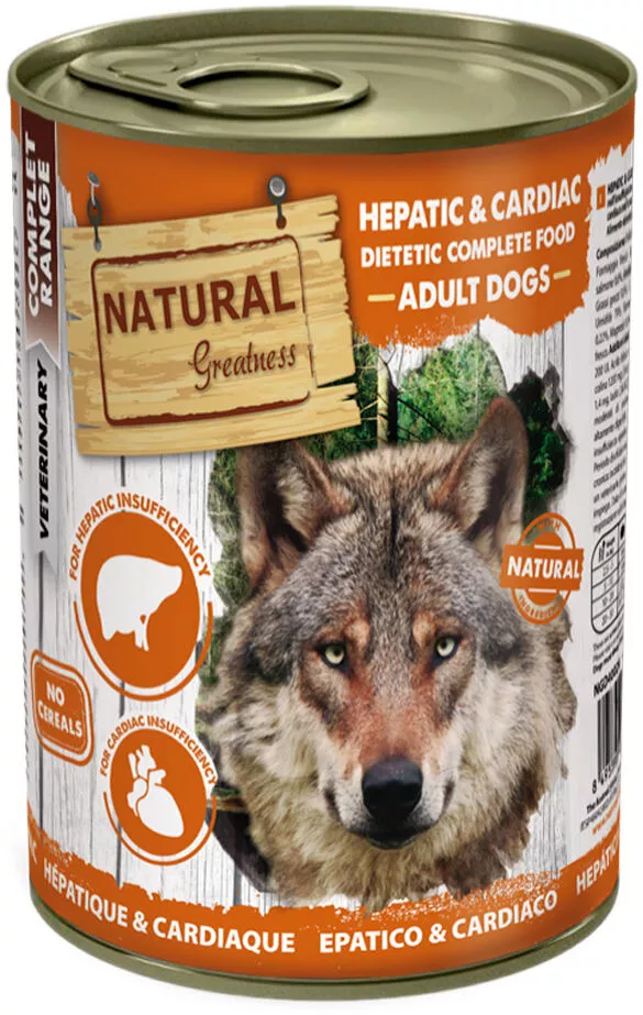 Natural Greatness HEPATIC-CARDIAC, veterinární dieta, konzerva pro psy 400g