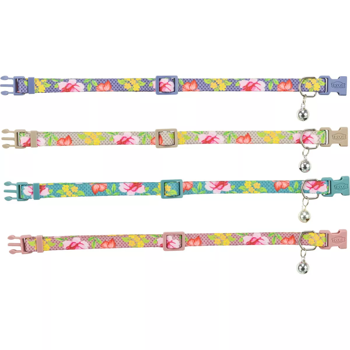 Obojek pro kočky, s květinami, 20–34 cm/10 mm, různé barvy TRIXIE