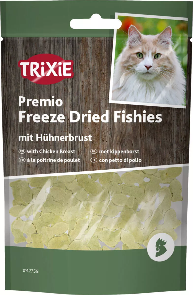 PREMIO mrazem sušené rybičky s kuřecími prsíčky, 78% obsah masa, 20 g TRIXIE