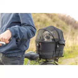 Přepravka na zadní nosič kola pro psa,kryt síťovina 48x29x42 TRIXIE