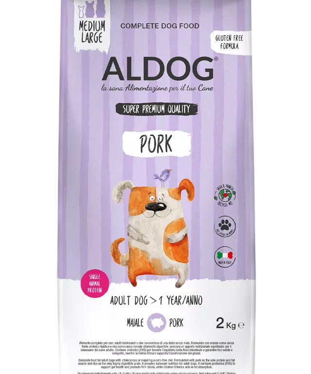 Aldog Adult Pork Medium 2kg