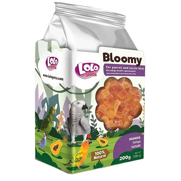 BLOOMY papája pro papoušky a exoty, 200 g LOLO