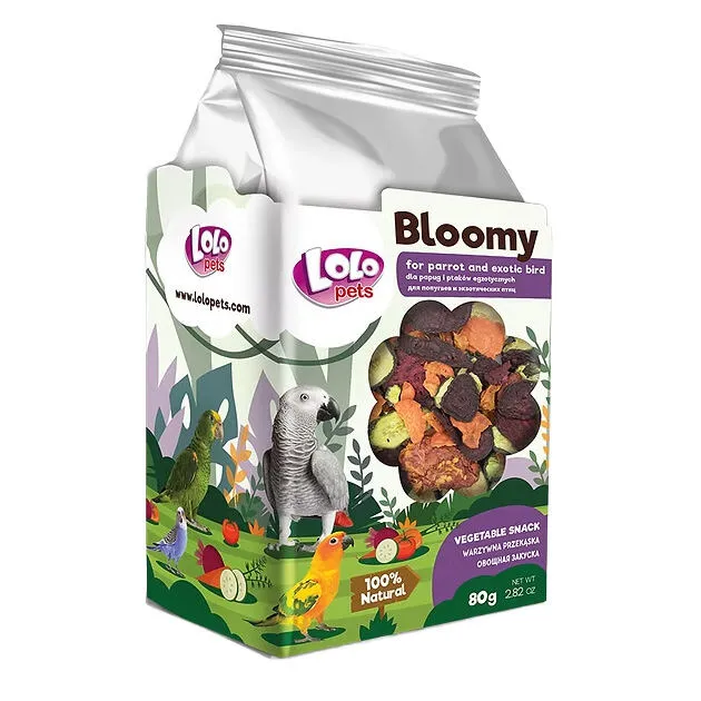 BLOOMY vege snack pro papoušky a exoty, 80 g LOLO