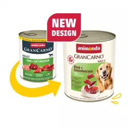 GRANCARNO Adult - hovězí, kachní srdce 800g Animonda