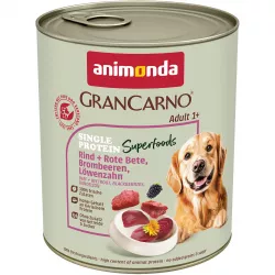 GRANCARNO Superfoods hovězí,čv.řepa,ostružiny,pampeliška 800 g pro psy Animonda