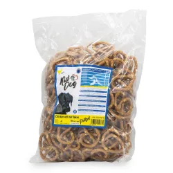 KIDDOG BUFFET preclík s kuřecím masem a ovesnými vločkami [150 ks], 6,5 x 5 cm / 11 g