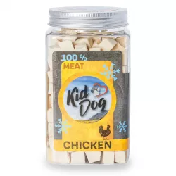 KIDDOG Super Premium 100% freeze dried CHICKEN CUBES - čisté kuřecí maso sušené mrazem 80 g