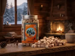 KIDDOG Super Premium 100% freeze dried DUCK CUBES - čisté kachní maso sušené mrazem 75 g