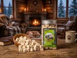 KIDDOG Super Premium 100% freeze dried RABBIT CUBES - čistá králičí svalovina sušená mrazem 70 g