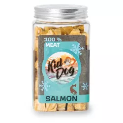 KIDDOG Super Premium 100% freeze dried SALMON CUBES - čisté maso z lososa, sušené mrazem 80 g KIDDOG Super Premium 100% freeze dried SALMON CUBES - čisté maso z lososa, sušené mrazem 80 g