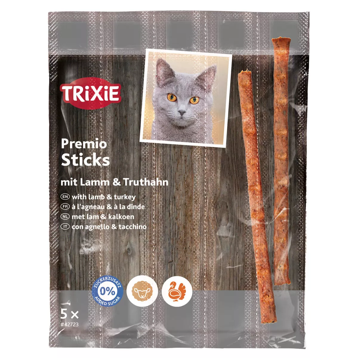 PREMIO Quintett tyčinky jehněčí/krůta 5 x 5 g TRIXIE