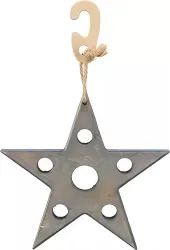 Xmas Snack Star - hvězda na pamlsky, hračka pro hlodavce, 14 x 17 cm, šedá TRIXIE