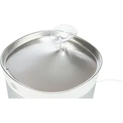 Pitná fontánka Aqua Clear, 2,5 l/18 × 16 × 18 cm, plast/nerezová ocel, bílá TRIXIE