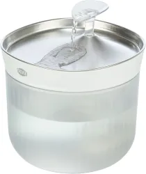 Pitná fontánka Aqua Clear, 2,5 l/18 × 16 × 18 cm, plast/nerezová ocel, bílá TRIXIE