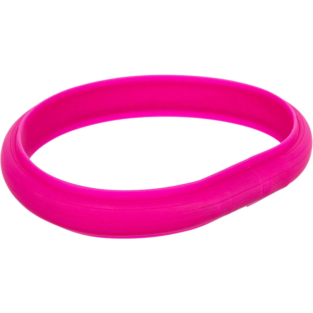 USB svítící obojek PLOCHÝ, růžový TRIXIE