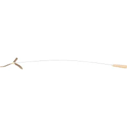 Hrací prut s pružinou a peříčky, 90 cm, dřevo/kov/peří TRIXIE