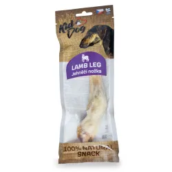 KIDDOG 100 % Natural Snack jehněčí nožka přírodní - 1 ks / bal., 20 cm