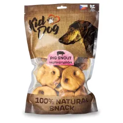 KIDDOG 100% Natural Snack přírodní vepřový rypáček JUMBO XXL popcorn 9 cm (10ks/bal.)