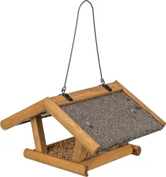 Krmítko pro ptáky, závěsné, 30 × 18 × 28 cm, borové dřevo, hnědá TRIXIE