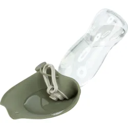 Lahev na vodu se sklopnou silikonovou miskou, 0.55 l, plast/silikon TRIXIE