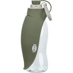 Lahev na vodu se sklopnou silikonovou miskou, 0.55 l, plast/silikon TRIXIE
