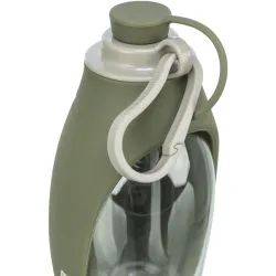 Lahev na vodu se sklopnou silikonovou miskou, 0.55 l, plast/silikon TRIXIE