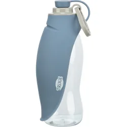 Lahev na vodu se sklopnou silikonovou miskou, 0.55 l, plast/silikon TRIXIE